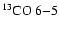 $\rm ^{13}CO~6{-}5$