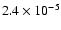$2.4\times10^{-5}$