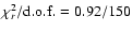 $\chi^2_r/\rm d.o.f.=0.92/150$