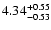 $\rm 4.34^{+0.55}_{-0.53}$