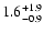 $\rm 1.6^{+1.9}_{-0.9}$