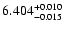 $\rm 6.404^{+0.010}_{-0.015}$