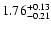 $\rm 1.76^{+0.13}_{-0.21}$