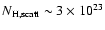 $N_{\rm H,scatt}\sim3\times 10^{23}$