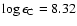 $\log \epsilon_{\rm C} = 8.32$