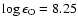 $\log\epsilon_{\rm O}= 8.25$