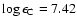 $\log\epsilon_{\rm C} = 7.42$