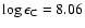$\log\epsilon_{\rm C} =8.06$