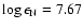 $\log\epsilon_{\rm N}=7.67$