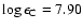 $\log\epsilon_{\rm C} =7.90$