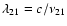 $\lambda_{21}=c/\nu_{21}$