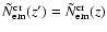 $\tilde{N}^{\rm cr}_{\rm em}(z')=\tilde{N}^{\rm cr}_{\rm em}(z)$