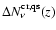 $\Delta N^{\rm cr, qs}_{\nu}(z)$