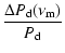 $\displaystyle \frac{\Delta P_{\rm d}(\nu_{\rm m})}{P_{\rm d}}$