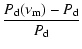 $\displaystyle \frac{P_{\rm d}(\nu_{\rm m})-P_{\rm d}}{P_{\rm d}}$