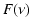 $\displaystyle F(\nu)$