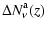 $\displaystyle \Delta N^{\rm a}_{\nu}(z)$