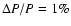 $\Delta P/P=1\%$