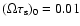 $(\Omega \tau_{\rm s})_0=0.01$
