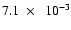 $7.1~\times~~10^{-3}$