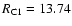 $R_{\rm C1}=13.74$