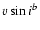 $v \sin i^{b}$