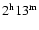 $2^{\rm h}13^{\rm m}$