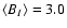 $\langle B_I \rangle = 3.0$