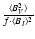 $\frac{\langle B_V^2\rangle}{f \cdot \langle B_I\rangle ^2}$
