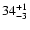 $34^{\rm +1}_{-3}$