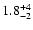 $1.8^{\rm +4}_{-2}$