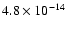 $4.8\times10^{-14}$