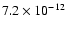 $7.2\times10^{-12}$