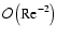 ${\cal O}\left({{\rm Re}^{-2}}\right)$