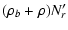 $\displaystyle (\rho_b+\rho) N_r'$