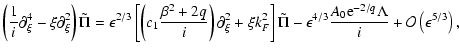 $\displaystyle \left(\frac{1}{i}\partial_\xi^4 - \xi\partial_\xi^2\right) \tilde...
...4/3}\frac{A_0{\rm e}^{-2/q}\Lambda}{i} +
{\cal O}\left({\epsilon^{5/3}}\right),$