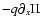 $-q\partial_x\Pi$