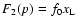 $F_2(p)=f_0 x_{\rm L}$