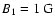 $B_1=1~\rm{G}$