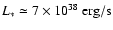 $L_*\simeq7\times10^{38}~\rm {erg/s}$