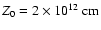 $Z_0=2\times10^{12}~\rm {cm}$
