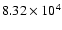 $8.32\times 10^4$