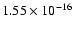 $1.55\times 10^{-16}$