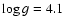 $\log g=4.1$