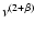 $\nu^{(2+\beta)}$