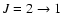 $J=2\rightarrow 1$