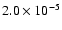 $2.0\times 10^{-5}$