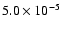 $5.0\times10^{-5}$