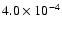 $4.0\times10^{-4}$