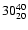$30 ^{\rm 40}_{20}$